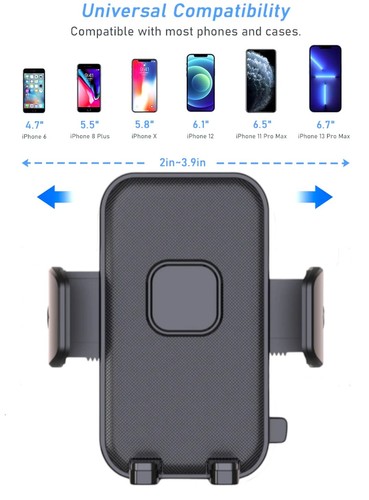 360° Universal Mount Holder Car Stand Windshield For Mobile Cell Phone GPS Hold - Photo 5/11