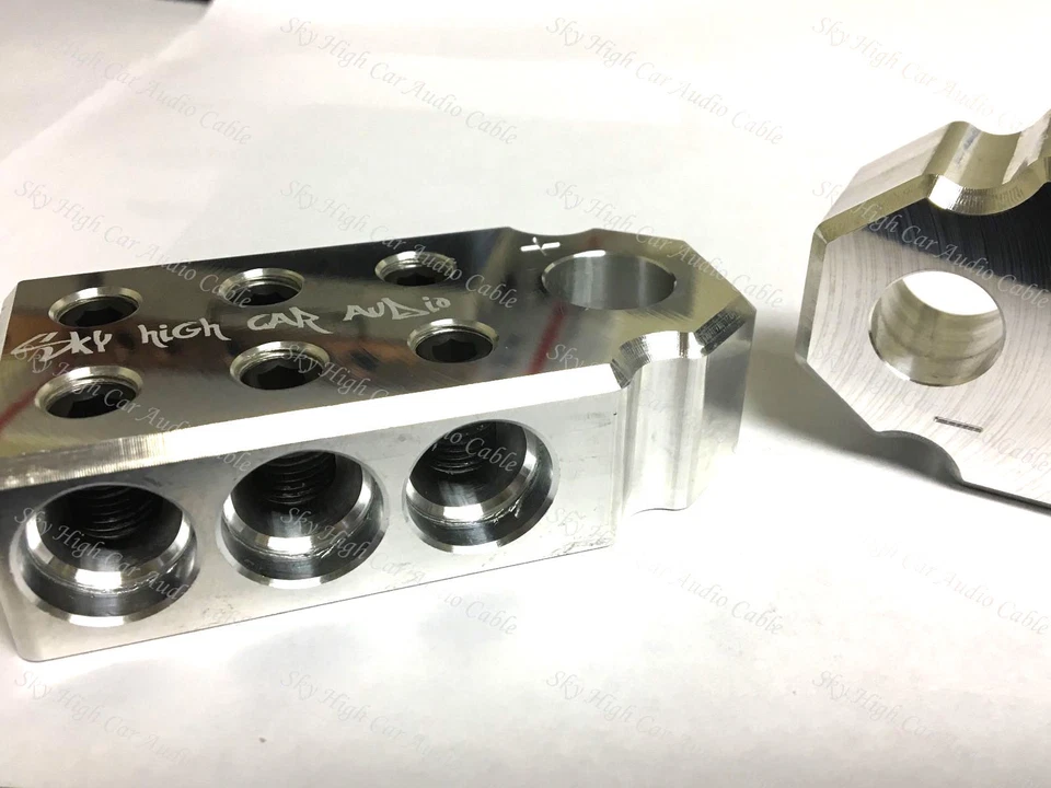 Par de TERMINALES DE BATERÍA Sky High Car Audio SAE Top Post (6) calibre 1/0 y 4 Foto 2 de 3