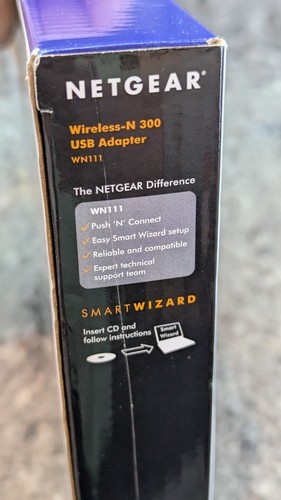 NetGear Wireless-N 300 USB WiFi Adapter Model WN111 300Mbps 2.4 GHz - Picture 12 of 15