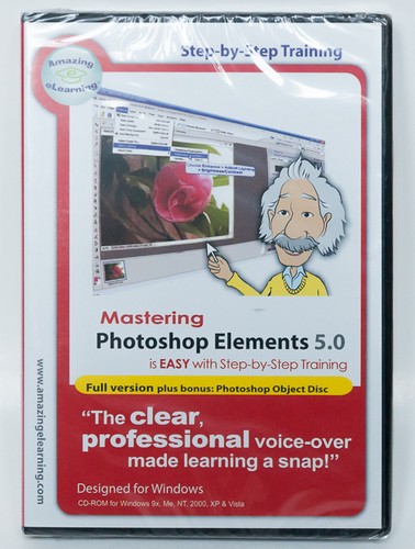 Mastering Adobe Photoshop Elements 5.0 Full Version learning tutorial PC CD-ROM
