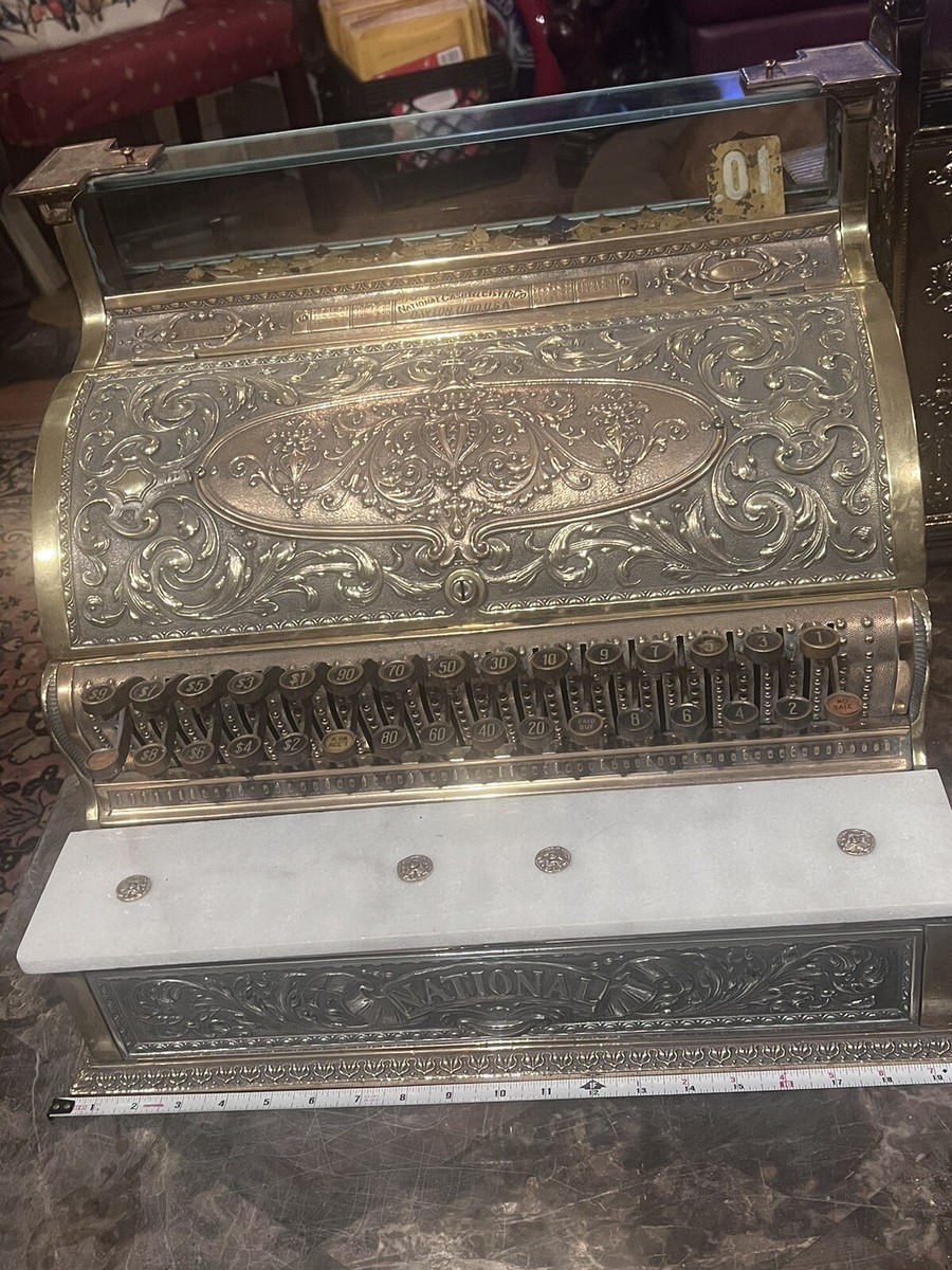 アンティークレジスター　National Cash register 3 ANTIQUE NATIONAL CASH REGISTER MODEL # 35 , 100 +YR.S OLD 313