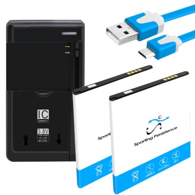 High Quality 2 × 2650mAh Extra Battery Charger Cable for AT&T Calypso 2 U319AA