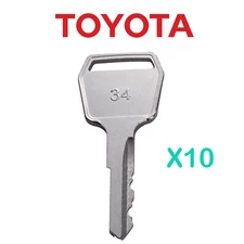 10X Equipment Keys Toyota Equipment Forklift Ignition Keys for Older Model Lifts