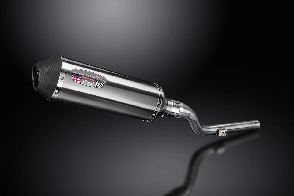 Yamaha XT225 Serow 1986-2007 Slip On 13.5" X-Oval Kit de silenciador de escape de acero inoxidable Foto 3 de 4