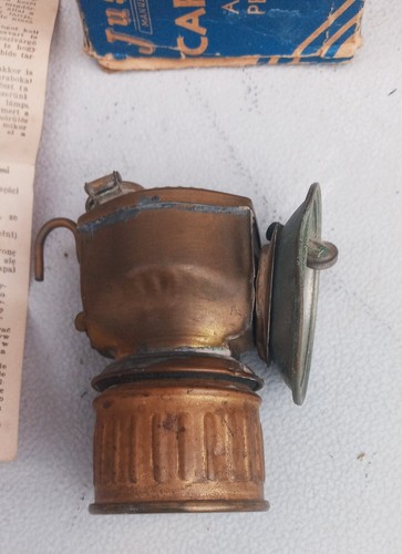 Justrite Miner's Carbide Lamp with Box and Instructions parts list - Picture 6 of 11