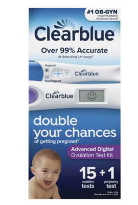 CLEARBLUE ADVANCED DIGITAL OVULATION TEST 15+1 new exp-07/27
