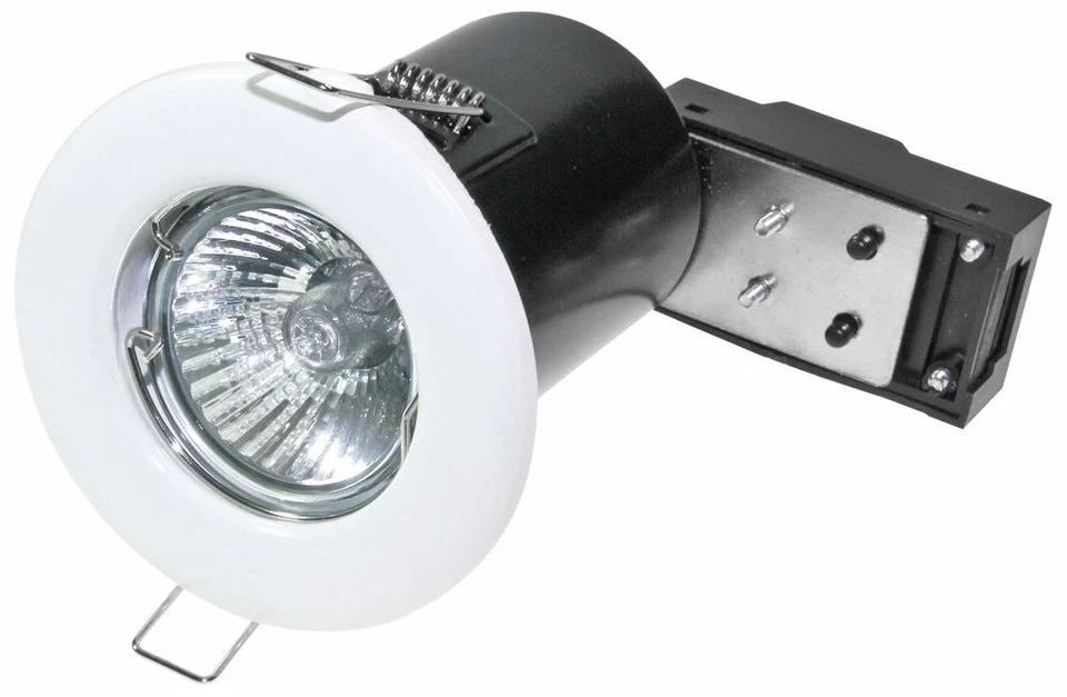 Recessed Fire Rated LED GU10 Down lights Ceiling Spot light CHROME - WHITE - Image 3 of 4