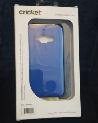 CRICKET WIRELESS STYLE DESIGNER SHIELD SAMSUNG GALAXY AMP 2 Dark Blue