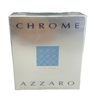 NEW Chrome Azzaro Eau de Toilette Spray 1.7 oz 50 ml Fruity Musk