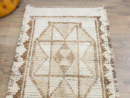 Türkischer Oushak Läufer Teppich, Handgeknüpft Wolle Stamm Flur Dekor, 2,11x9,11 Fuß - Bild 7 von 13