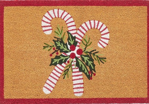 Pottery Barn  Candy Cane Doormat, 22x36 inches, Multi - Picture 1 of 1