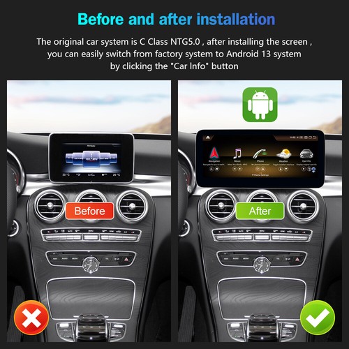 12.3' Android 13 Screen CarPlay 8+256GB For Mercedes Benz V Class W447 2015-2019 - Picture 5 of 19