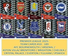 Panini Premier League Adrenalyn XL 2025 - choose your cards #10 to #189