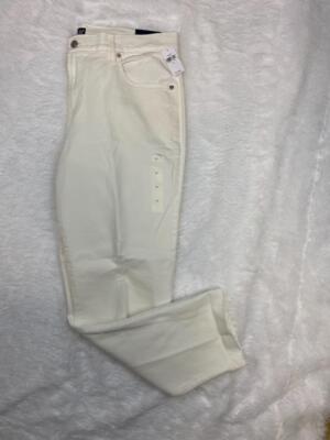 GAP Women's Ivory Salt Denim BEST GIRLFRIEND Stretch Mid Rise Jeans Sz 31 NWT