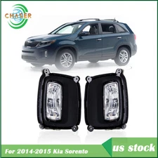 Driver+Passenger Side For 14-15 Kia Sorento Fog Lamp Assembly w/Plastic Cover