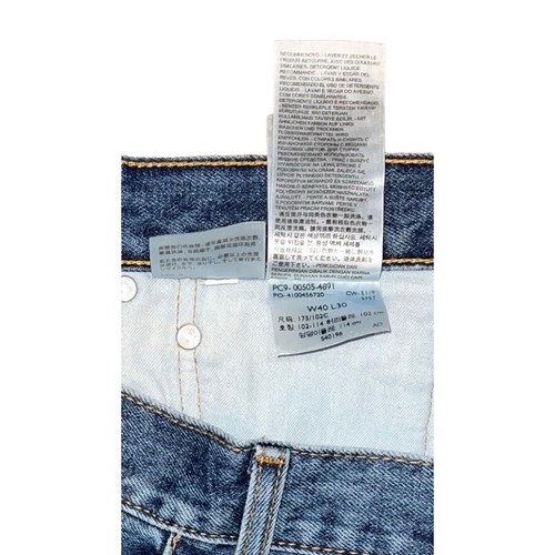 Levi’s 505 Jeans Men’s Size 40x30 Blue Straight - Picture 4 of 8