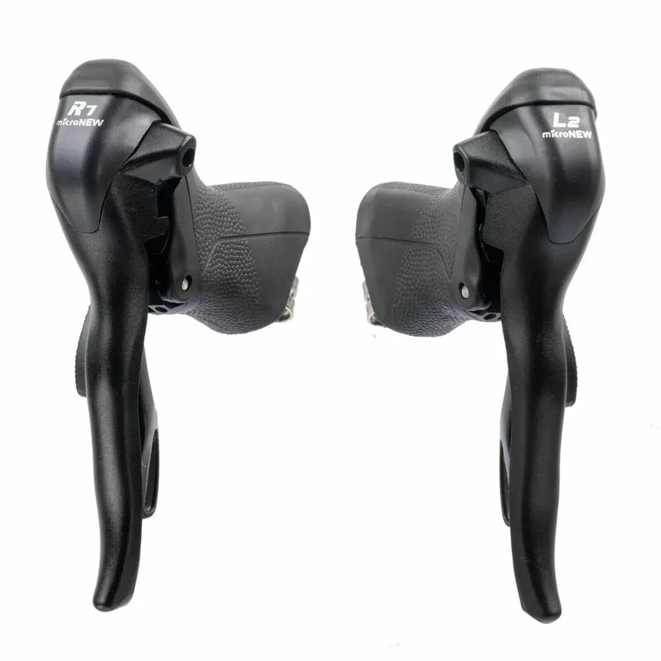 Freno Cambio Bici Strada 7/8/9/10 Velocità Cambio Doppia Leva Comando Con Shiamano - Immagine 2 di 4