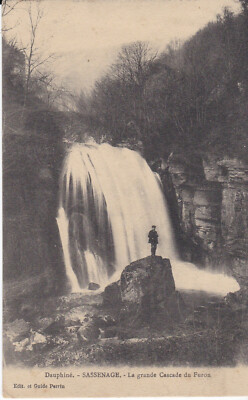 Old postcard Sassenage La Grande Cascade du Furon