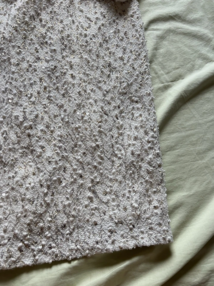 "Vestido Jennifer Lopez talla L ceñido al cuerpo manga larga longitud 43"" poli spandex #1600" Foto 2 de 4