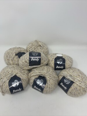 Lana Grossa Onda Yarn 7 Skeins. 50gms Each. Made In Italy