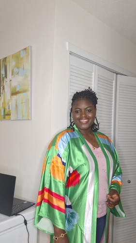 satin kimono robe long - Picture 4 of 6