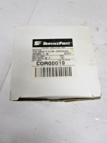 New In Box Emerson H-48 High Capacity Filter Drier Block Service First #COR00019 - Picture 5 of 6