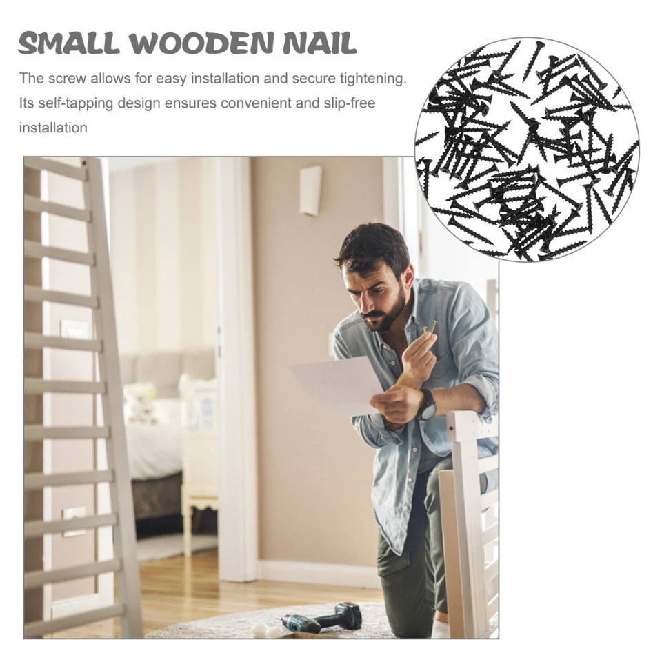 100PCS Self-tapping Screws Household Screws Self-drilling Steel Screws for Wall - Image 3 of 4