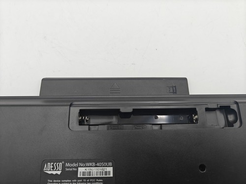 Adesso Wireless Keyboard with Built-in Touchpad (WKB4050UB) No USB Dongle A7 - Picture 8 of 8