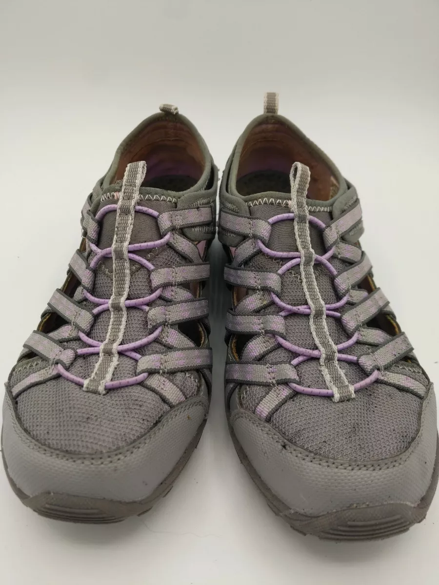 Skechers Womens 7 Relaxed Fit Reggae Fest Dory Slip On Sneakers Gray 49359