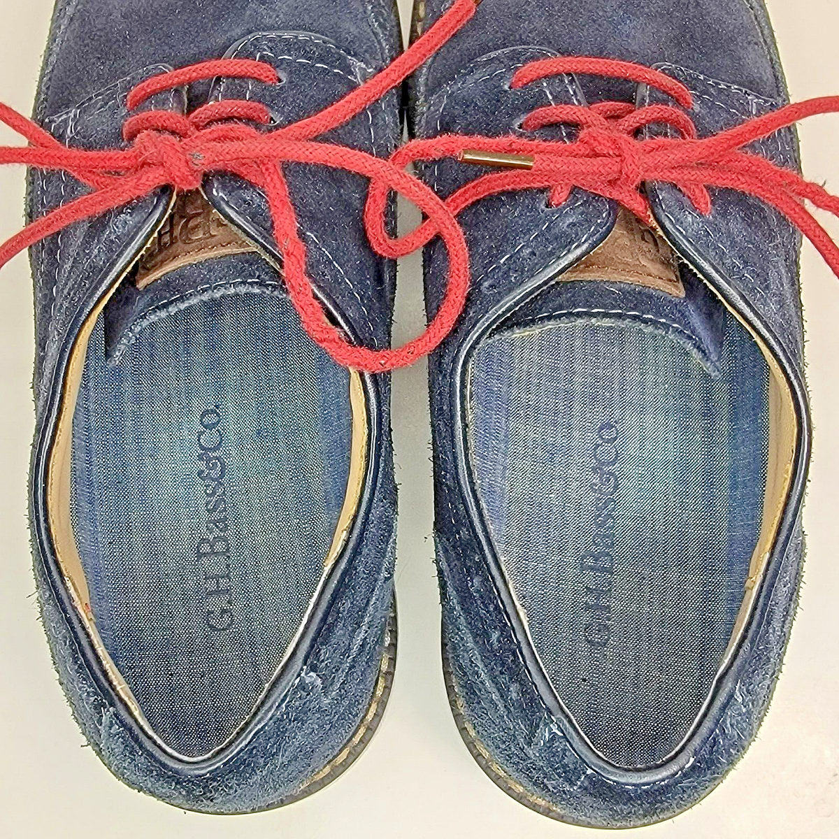 GH Bass Pasadena Suede Wingtip Loafers Blue sz 7.5 M Oxford  display picture 2