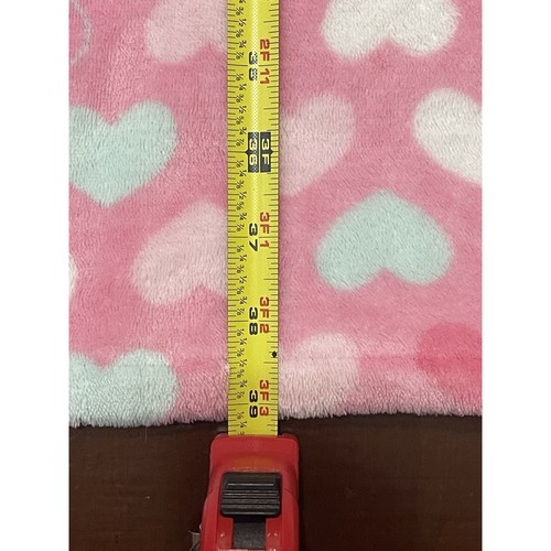Baby Starters Pink Hearts Blanket Fleece Soft Security Lovey Girl 2016 - Picture 6 of 12