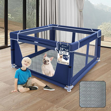 42X42 Inches Puppy Playpen with Dog Pads, Dog Playpen for Puppies or Small Dogs,