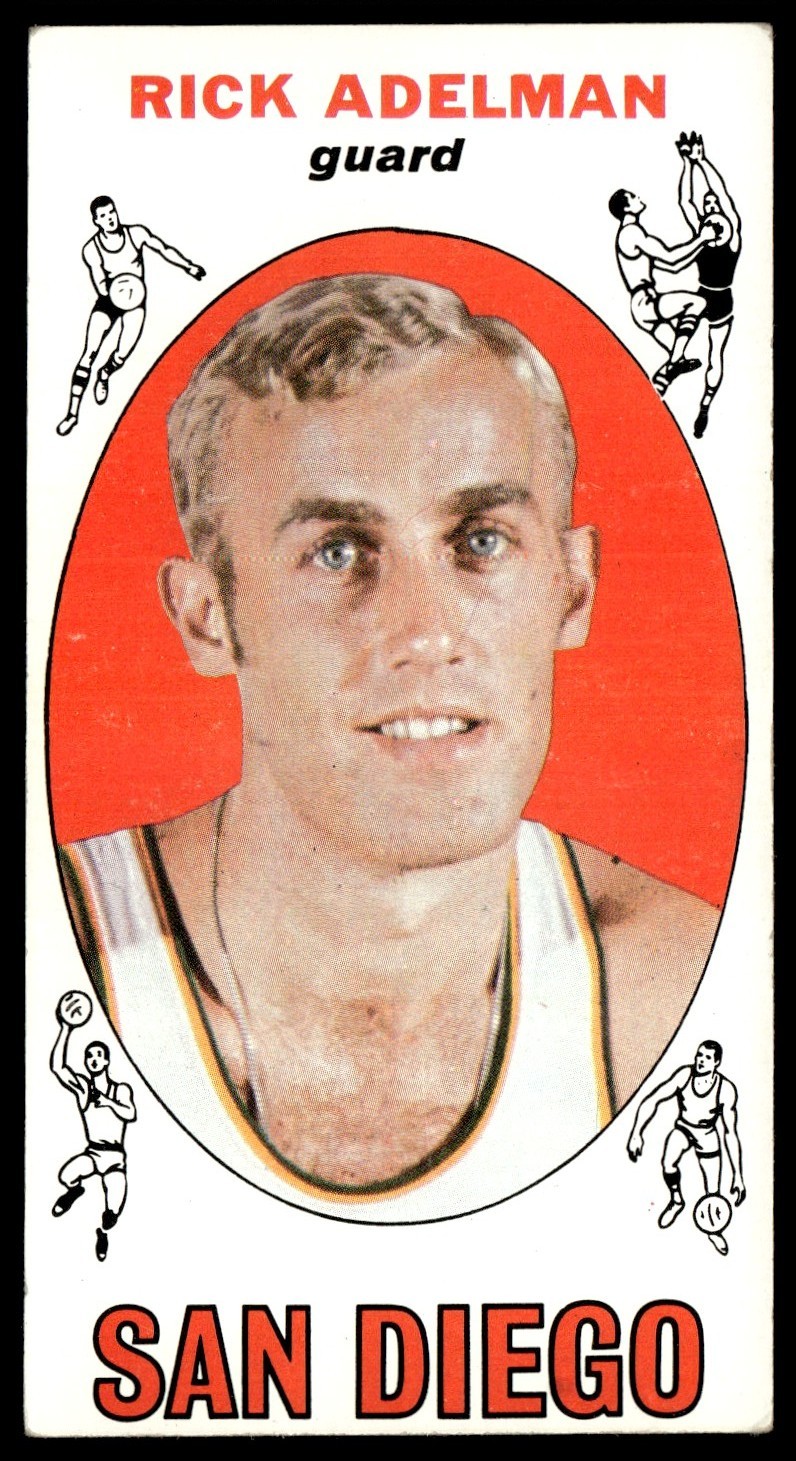 1969-70 Topps Basketball Card Rick Adelman RC San Diego Rockets #23 EX