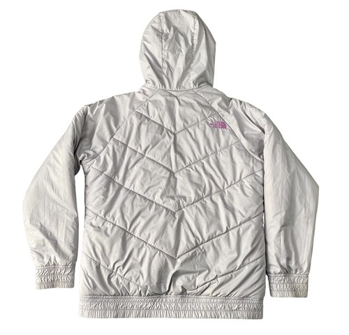 The North Face Girls Gray & Purple Mtn Sports Reversible Coat, Size L Full Zip - Picture 4 of 13