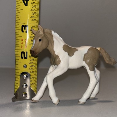 Schleich Plastic Brown and White Foal Horse Figurine Collectible Toy