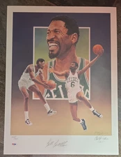 Bill Russell Signed Auto 18X24 Lithograph Litho Celtics Photo #325/600 PSA/DNA