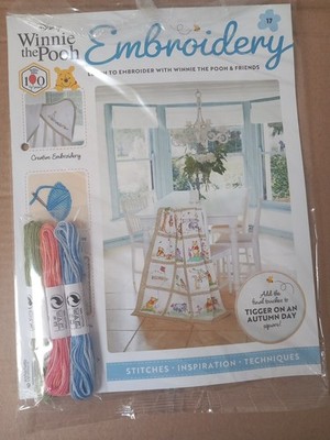 Disney Winnie The Pooh Embroidery#17, Continue Your Quilt With 3 FREE Threads,