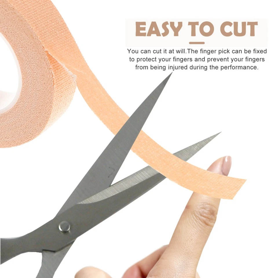 10 Pcs Chinese Zither Finger Tape Guzheng Accessories Nastro Dita - Immagine 3 di 4