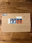 GB Reg First Day Cover Christmas 1966 Upper Holloway Reg 0256 3d 1/6 stamps
