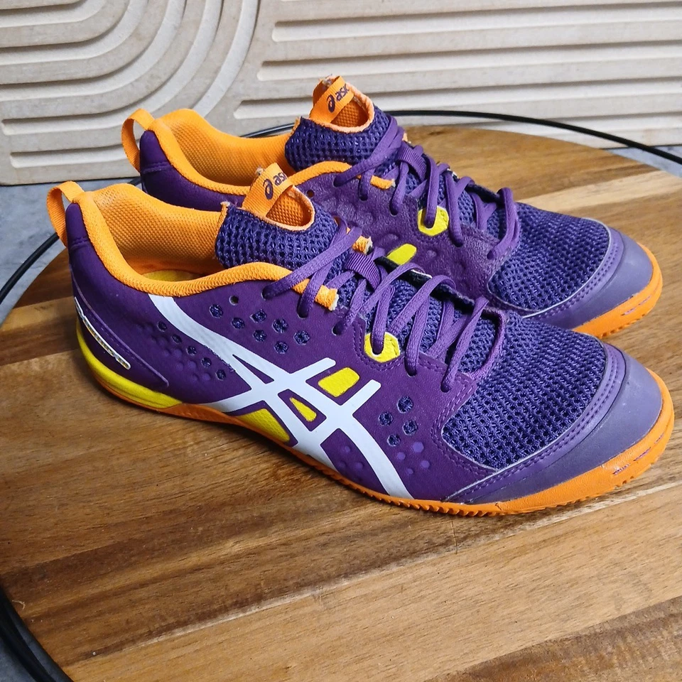 Zapatillas deportivas Asics Gel-Fortius S384Y púrpura bajas con cordones talla 8 para mujer Foto 3 de 4