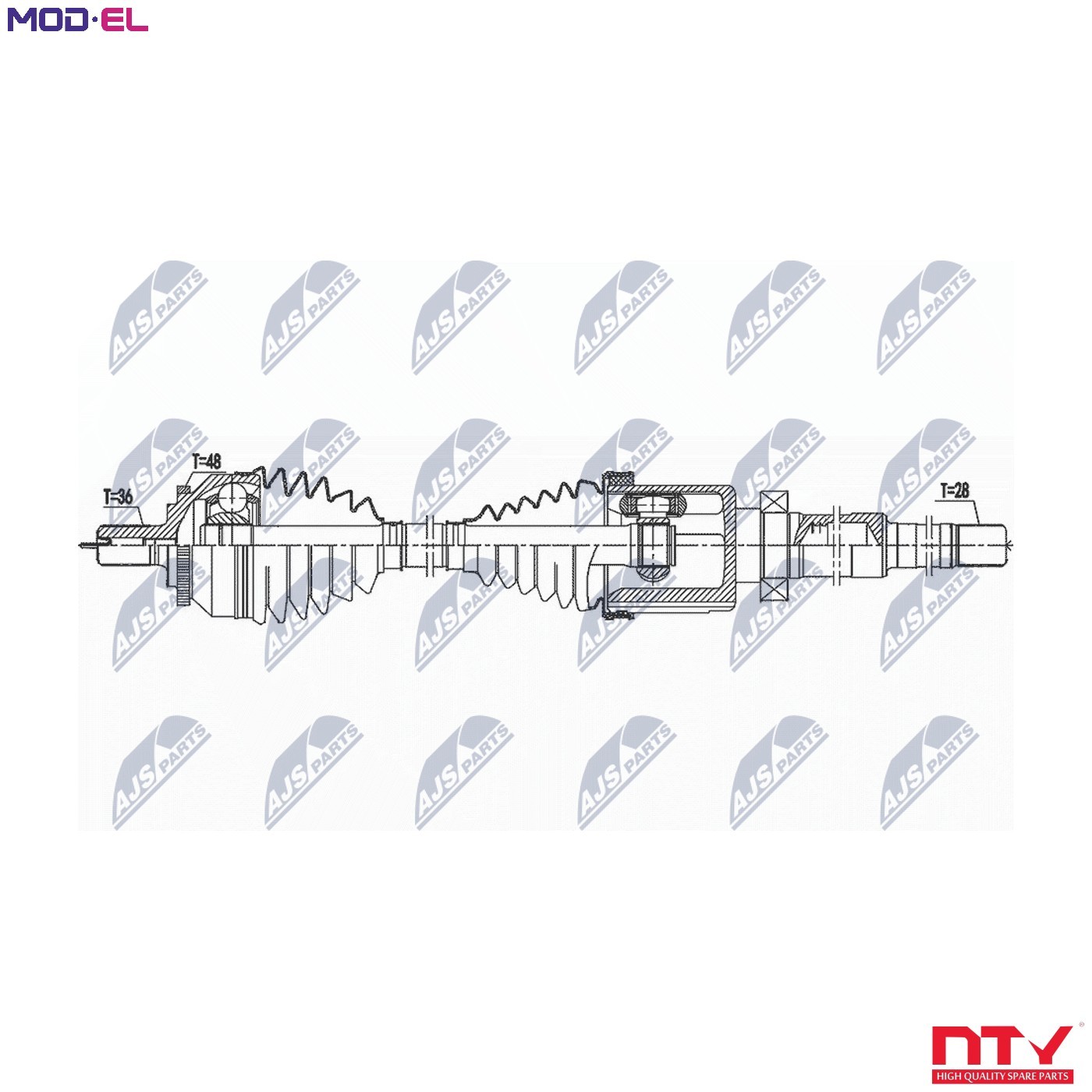 N.T.Y. NPW-VV-142.NTY Drive Shaft for VOLVO - Image 5