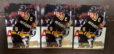 (3) 1994-95 Fleer Ultra #165 Mario Lemieux Pittsburgh Penguins Hockey Cards