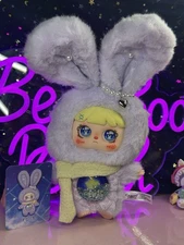Mocici Sugar Rabbit Plush Pendant:  Purple Taro Rabbit NEW, Open Bag, Card