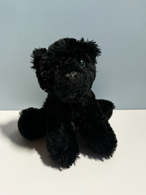 Aurora Flopsie Onyx Black Panther Laying Down Plush Stuffed Animal Jet Black Toy