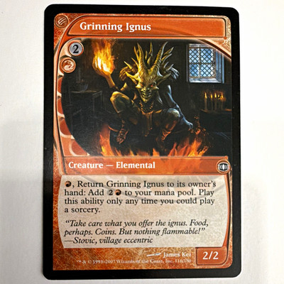Wizards of the Coast MTG Future Sight Grinning Ignus 116 Creature Red Common Eng