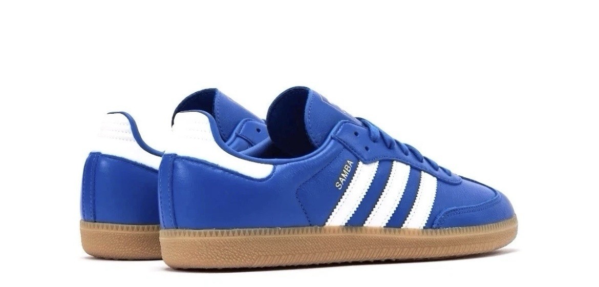 Adidas Samba OG Blue White Gum JR0882 Men's Casual Shoes Multi Size NEW View 4