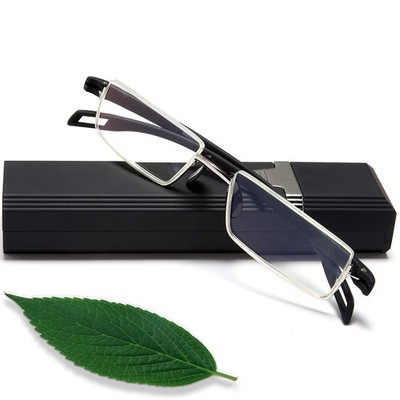 Lesebrille mit Ultraleichtem TR90 Brillen Rahmen Lesehilfe aus Metallrahmen mit