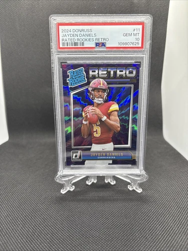 Jayden Daniels Rated Rookie Retro PSA 10 2024 Donruss