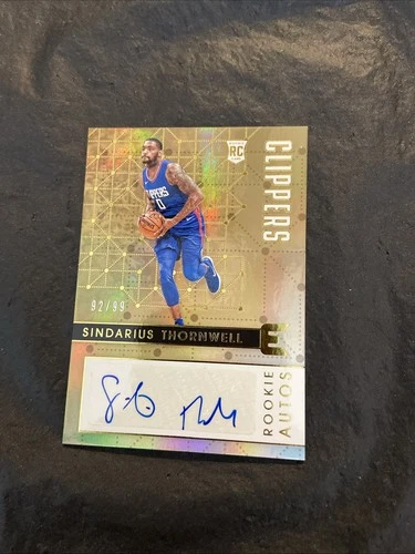 Sindarius Thornwell 2017-18 Essentials Rookie Autograph #225 /99 Clippers