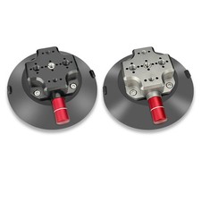 6 Inch Aluminum Alloy Car Camera Suction Cup Mount with 1/4'' 3/8'' Screw Holes